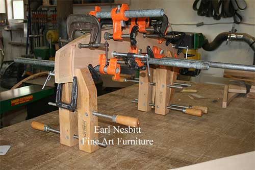 clamping recliner jig arm clamping recliner jig arm